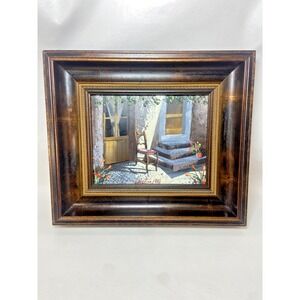 Vintage Original G. DESTINO Oil Painting‎ On Canvas French Villa Street Scene